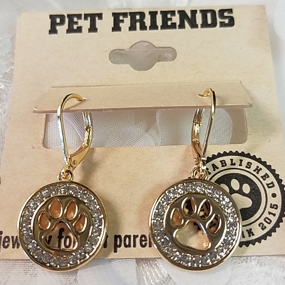 Brand New Pet Friends CZ Earrings - Picture 7 of 7